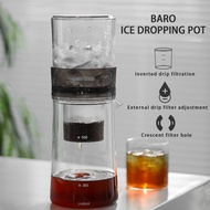MHW-3BOMBER 600ml Cold Brew Coffee Maker Adjustable Flow Ice Drip Coffee Tea Pot with 100pcs Paper Filter Camping Access
