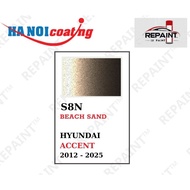 Scratch Removal Spray Paint for HYUNDAI ACCENT in SAND YELLOW BROWN color code S8N - BEACH SAND genu