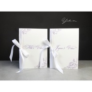 Vows book - Wedding promise card - Model 28