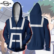 New 3D Printed My Hero Academia Hoodies Men Fashion Casual Anime Cosplay Costume Sweatshirts Zipper Coat