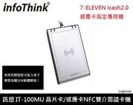 新莊民安《含稅附發票 一年保固！》訊想 IT-100MU 晶片式 感應式 NFC 雙介面 讀卡機 網路ATM 網路報稅