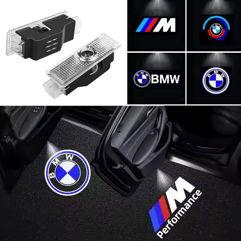 2pc Lamps Car Door Light Luces Projector Emblem For BMW F02 F10 F15 F30 F32 F80 F82 G20 G26 G30 M4 M