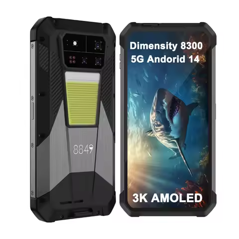8849 SHARK 3 Unihertz Rugged Smartphone Dimensity 8300 Android 14 32GB 512GB 3K AMOLED Screen 11600m