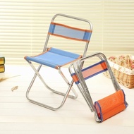Aluminum Folding Chair Camping Chair Backrest 31x26x58Cm Folding Bench Camping Bench Five Leg Chair