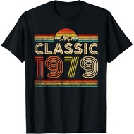 Men's cotton T-shirt Classic 1979 Vintage Year 1979 Classic Birthday Men Women T-Shirt