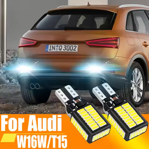 2pcs W16W T15 921 912 LED Canbus Reverse Light Bulbs On Car Back Up Lamp For Audi 8U Q5 8R Q7 4L TT 