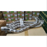 MANIFOLD AHM LAGENDA 110 (SRL110) STAINLESS STEEL 32MM/SRL115 F.INJECTION 25x28MM & SILENCER BOX AHM