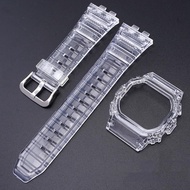 ✈✵ Rubber Watch Strap Case For Casio G-SHOCK GMW-B5000 GMWB5000 Replacement Sprots Silicone Waterproof Watch Wristband Bracelet