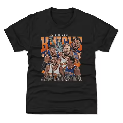 New York Knicks Member 100%cotton Creativity Tshirt 2026 Summer New New York High-Quality Men's Bask