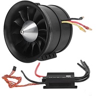 Brushless Motor EDF Ducted Fan Set, High Temperature Resistance QX Motor 90mm EDF Set High Hardness 