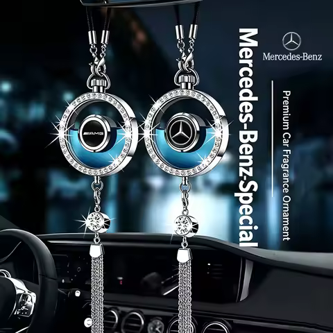 Car Logo Perfume Pendant Air Freshener Hanging Perfume Interior For Mercedes Benz A/B/C/E/S Class W2