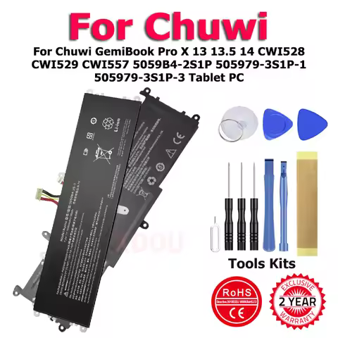 5059B4-2S-1 Battery For Chuwi GemiBook Pro X 13 13.5 14 CWI528 CWI529 CWI557 5059B4-2S1P 505979-3S1P