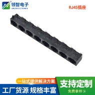 RJ45Horizontal8P4C Single Lamp Full Plastic1*8Usb RJ45 90Deep Sleep Insert8p4c Network Interface