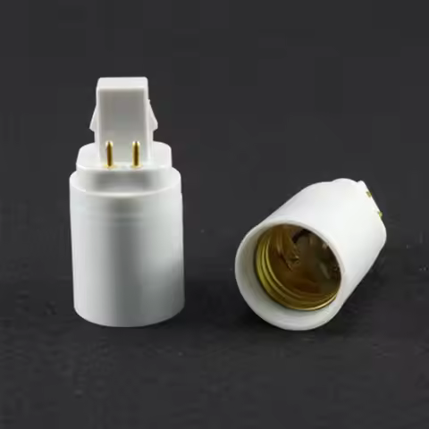 1 x Converter 4Pin G24q to E27 LED Light Bulb Adapter Lamp Holder Converter Socket Light Bulb Lamp H