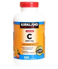 Kirkland Chewable Vitamin C 500mg, 500 Tablets