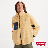 Levis 女款 暖身鋪毛防風outdoor外套 立領 / 大地黃 熱賣單品