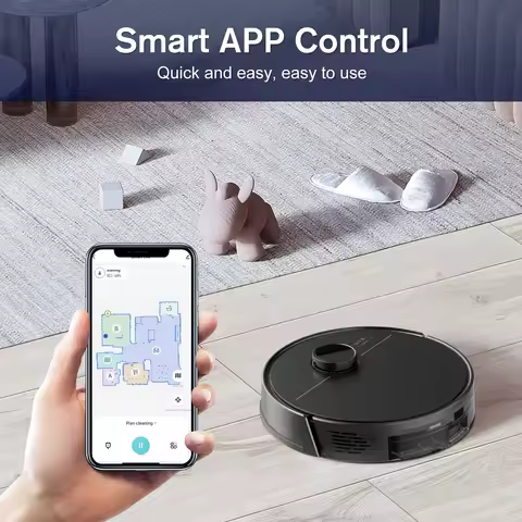 zz Intelligent Lidar Multifunctional Sweeping Battery Alexa Wireless Smart Robot Vacuum Cleaner