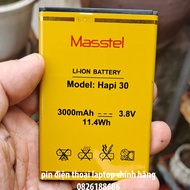 Pin hãng Mastel Hapi 30  Dung lượng chuẩn 3000 mAh