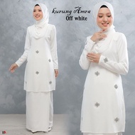 [S-5XL] Kurung Amra | Baju Kurung Off White | Baju Kurung Moden | Baju Kurung Akad Nikah | Baju Kuru