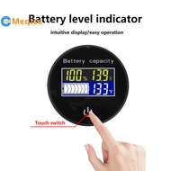 JS-T6 DC10-100V Circular LCD Digital Touch Switch Battery Voltage and Charge Level Indicator with Te