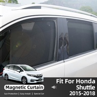 For Honda Shuttle 2015-2018 Magnetic Car Sunshade Front Rear Windshield Frame Curtain Side Window Sun Shade