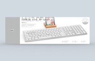 Forter ik8300 藍牙2.4G無線可充電鍵盤 (配送手機和平板電腦實木支架)