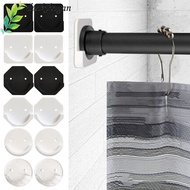 DUCKIHOGAN 2pcs Shower Curtain Rod Adjustable No Drilling Stick Screw Fixation Bathroom Tension Hold