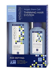 ▶$1 Shop Coupon◀  Andalou Naturals Age Defying Hair Thinning Treatment System, 3 Piece Kit, Thinning