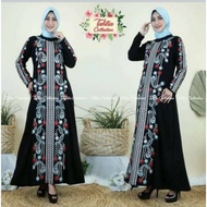 New Abaya Gamis Maxi Dress Arab Saudi Bordir Zephy Turkey India Wanita