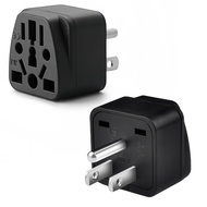 2 Pack US Travel Plug Adapter,European to US Travel Adaptor and Converter, EU,UK,AU,CN,JP,Asia,Italy