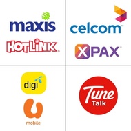 Topup Pin Maxis / Digi / Celcom / Umobile / Tunetalk / Unifi / Yes