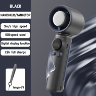 ✅COD✅ 4000mAh Mini Fanพัดลมไอเย็นไฟฟ้าแบบพกพา พัดลมมือถือ 100 ระดับลมแรงพัดลมไร้ใบพัดแบบพกพาแบบชาร์จ