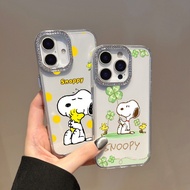 Four-leaf Clover Snoopy Phone Case For Motorola Moto E22i E20 E30 E13 G60 G54 G34 G13 G23 G10 G20 G3