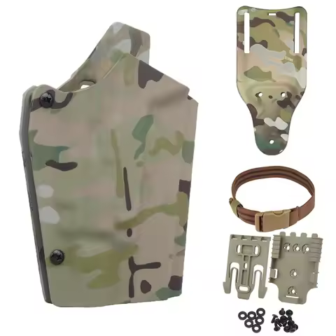 Kydex Holster for Glock 17/19/19x/45 Compatible G-X400 Tactical Lamps Pistol Holster Waist Carry Pla