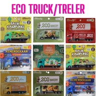 Lori Eco Balik Kampung Edition Eco Shop Truck Box Truck Mover Truck Collector Item 2021 Eco Truck Collection Kid Toys