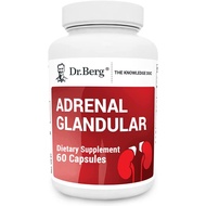 Dr. Berg's Adrenal Glandular - Cortisol Manager, More Energy, Focus, Stress and Immunity Support wit