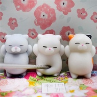 hot sale 20pc Cute Mochi Squishy Cat Squeeze Healing Fun Kids Toy Stress Reliever Decompression Toys