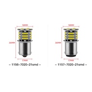2PCS LED Bulb CANBUS No Error 1156 BA15S P21W 1157 BAY15D P215W LED Bulbs Auto Car Fog Light DRL Tur