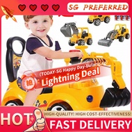 Baby Swing Car Excavator Can Sit and Ride Baby Large Toy Music Engineering Vehicle Excavator ride on
