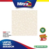 Durafloor Granit Lantai 60X60 Cream Motif Pattern Unglazed