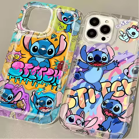 Cute Disneys Stitchs Angels Phone Case for Vivo Y17s Y78 Y77 Y36 Y35 Y02s V40 V29 V27 S15 4G 5G Pro 