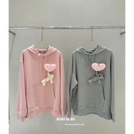 13DE MARZO HEART MOUSE HOODIE