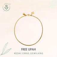 [Kedai Emas Gemilang] 1000107 Gold Anklet (27Cm) (6.33G) [916 Gold]