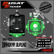 MICHAT Motif Murai Cage Decal Sticker