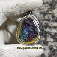 Colorful Leklai Pendant 彩色力泥吊坠 Leklai Amulet 马来西亚力泥 100% Natural Leklai