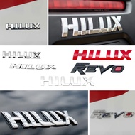 Car Decor 3D ABS Letter Emblem Car Sticker Fender Side Tail Bumper Badge Auto Rear Trunk Accessories For Toyota Hilux Revo Logo