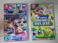 Nintendo Switch Mario Kart 8 Deluxe & Super Mario Bros. U Deluxe／$210 for 1 game ; $400 for 2