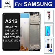 6.5 ''Original A21s จอแอลซีดีสำหรับซัมซุง Galaxy A21s สัมผัสหน้าจอ Lcd หน้าจอดิจิตอล Assesmbly สำหรับ Samsung A217 SM-A217F/DS แอลซีดี