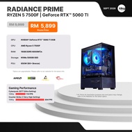 IDEALTECH RADIANCE PRIME AMD GAMING PC ( AMD RYZEN 5 / NVIDIA RTX5060 TI 8GB / 16GB RAM / 500GB SSD 