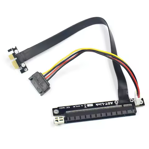 Gen3.0 PCIe Riser Card 1x to 16x Adapter No Need USB with Power Cable PCI-E X1 X16 GPU Riser Adapter